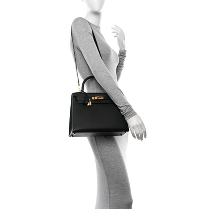 Hermes Epsom Kelly Sellier 28 Black 2 of 15