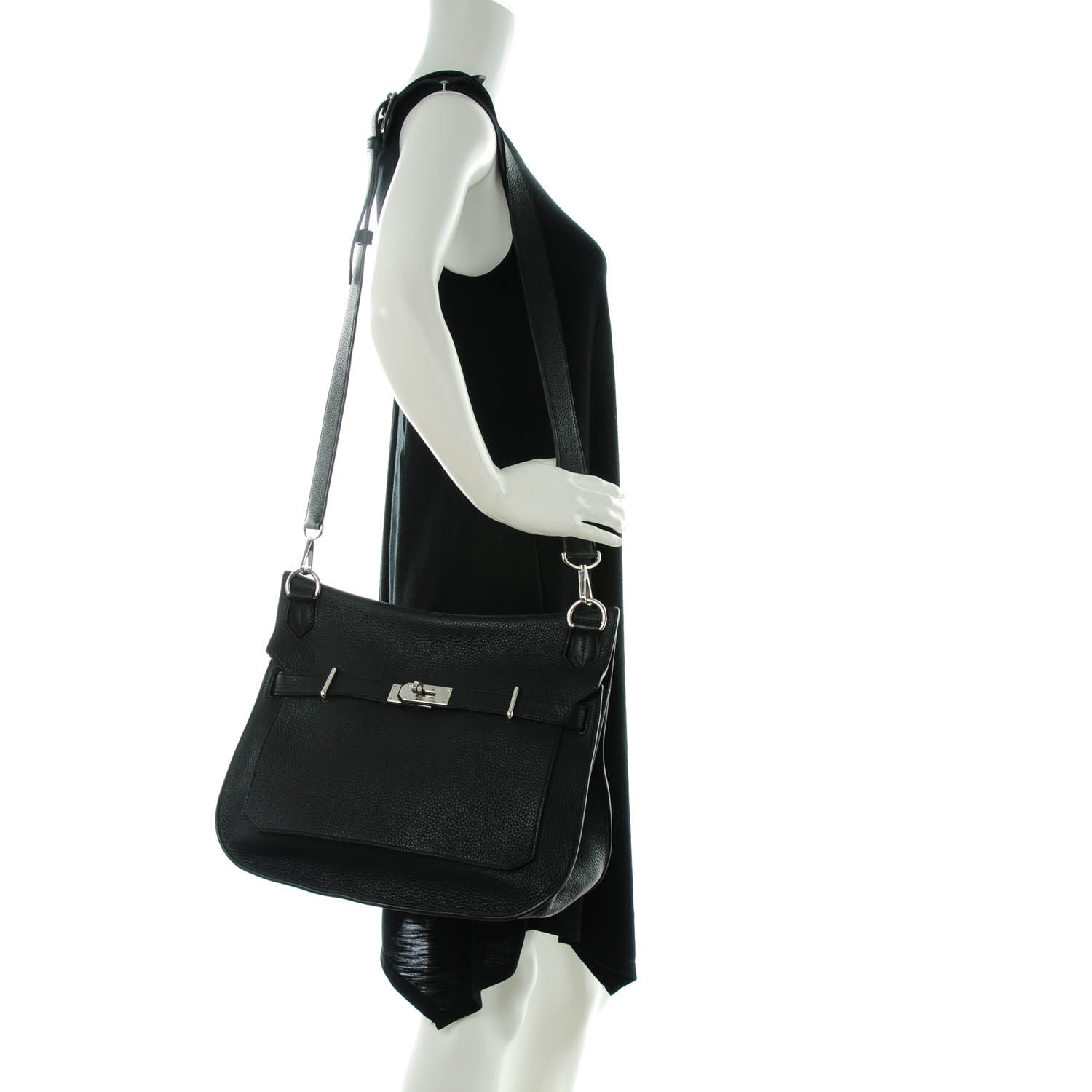 Hermes Taurillon Clemence Jypsiere 34 Black 2 of 20