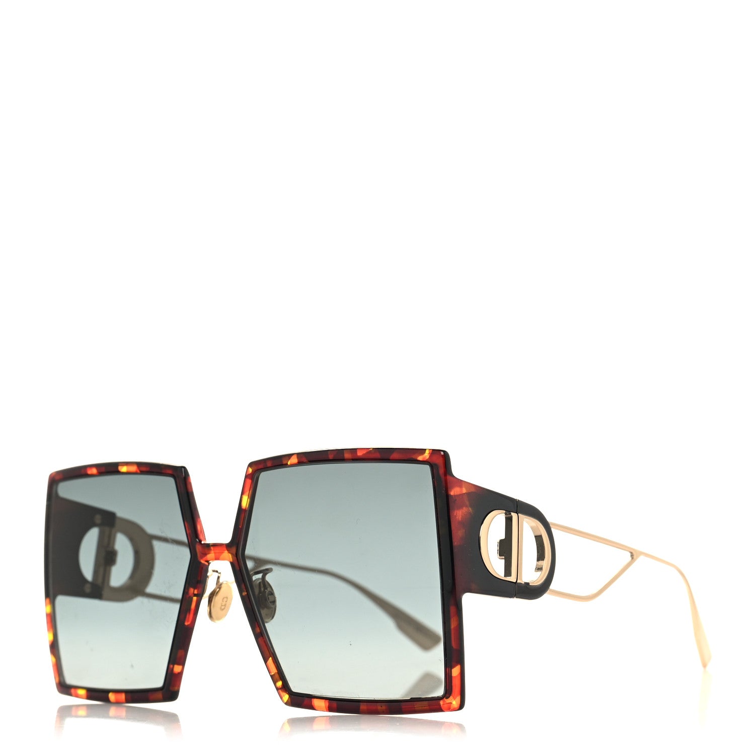 Christian Dior Square 30 Montaigne Sunglasses Tortoise 1 of 8