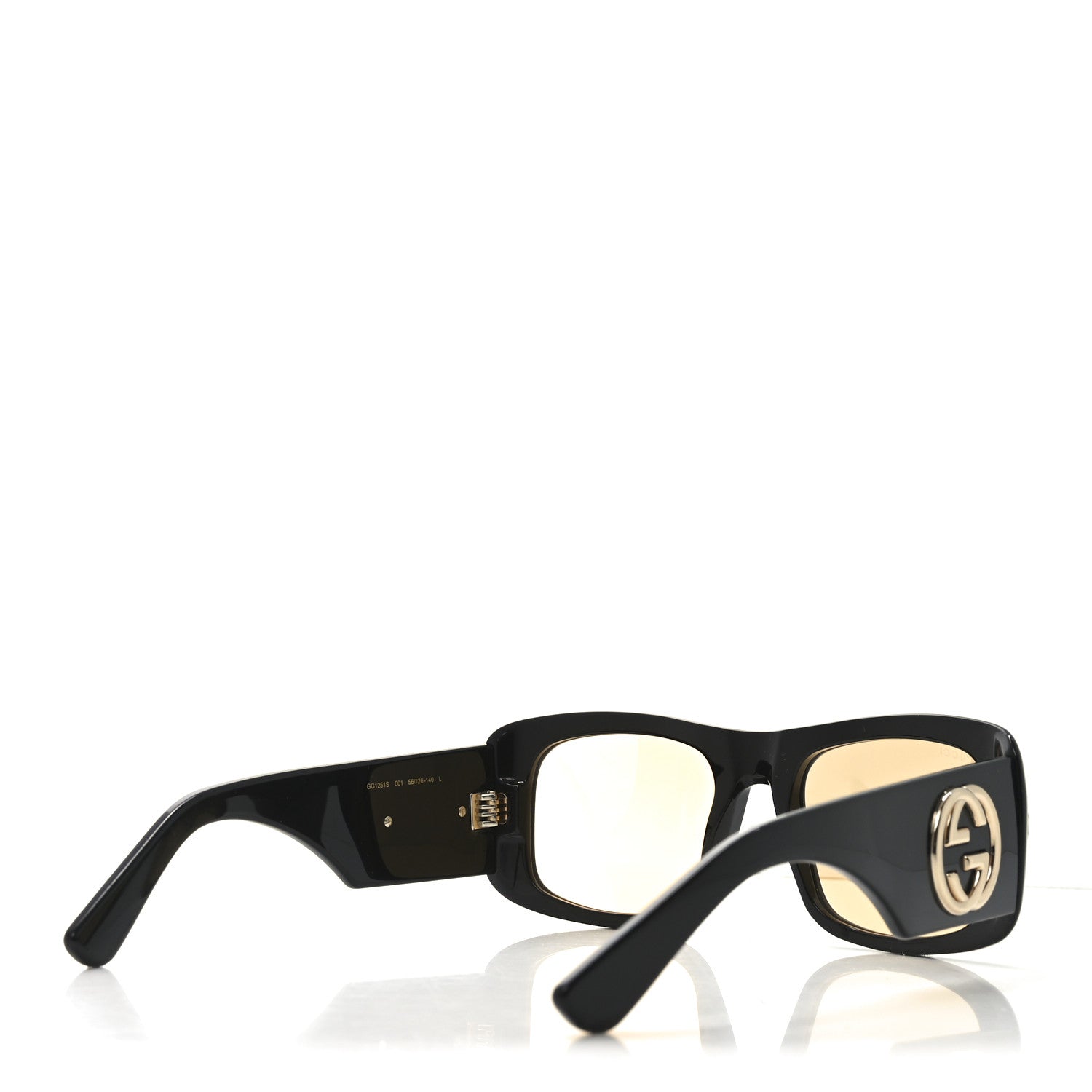 Gucci Acetate Square GG1251S Sunglasses Black 4 of 6