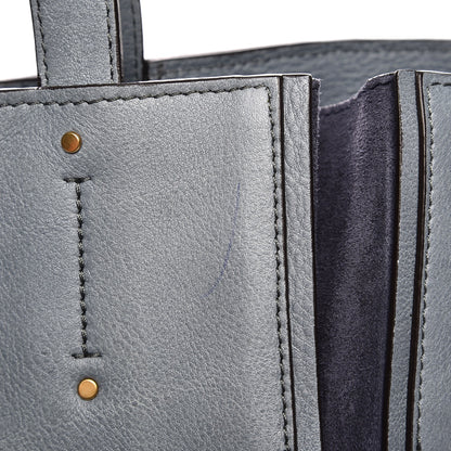 Chloe Smooth Calfskin Medium Milo Shopping Tote Cloudy Blue 9 of 11