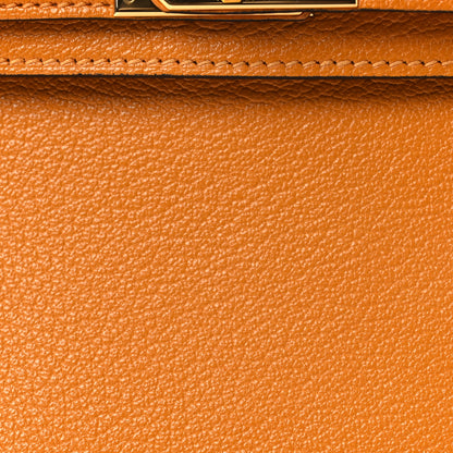 Hermes Chevre Mysore Mini Kelly Sellier 20 Jaune D'or 8 of 11