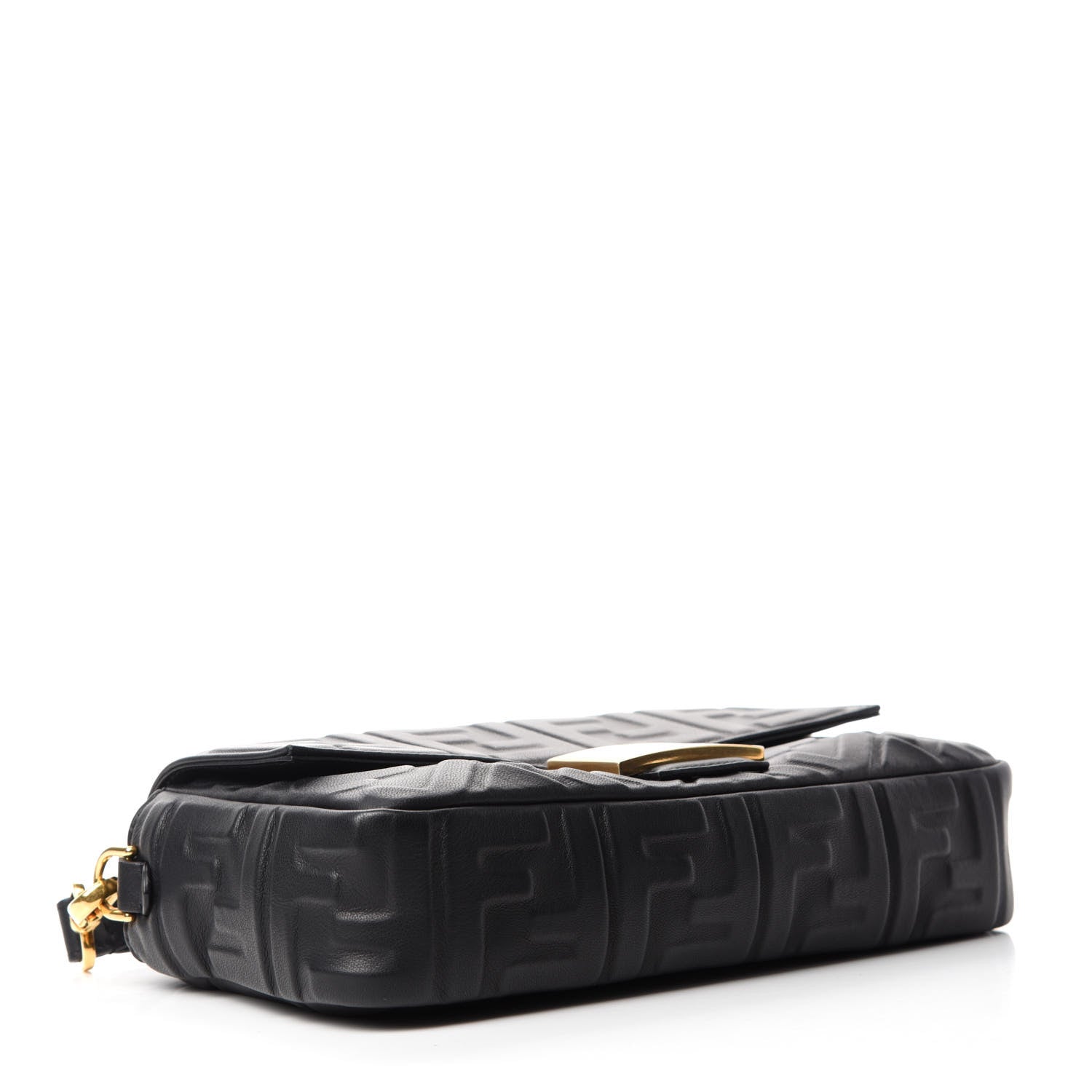 Fendi Nappa FF 1974 Embossed Baguette Black 4 of 10
