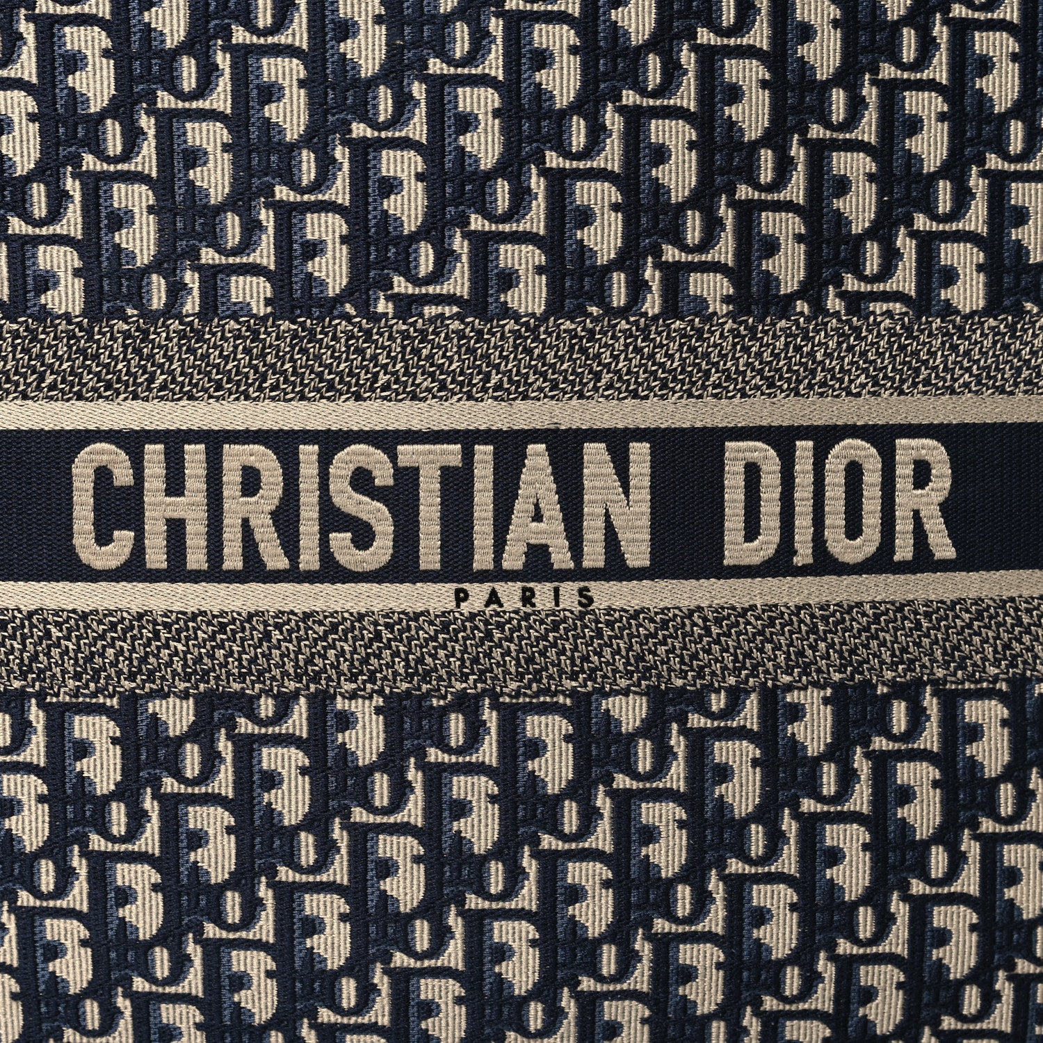 Christian Dior Oblique Large Book Tote Blue Multicolor 8 of 14
