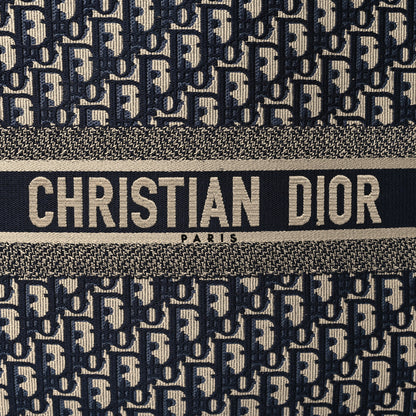 Christian Dior Oblique Large Book Tote Blue Multicolor 8 of 14