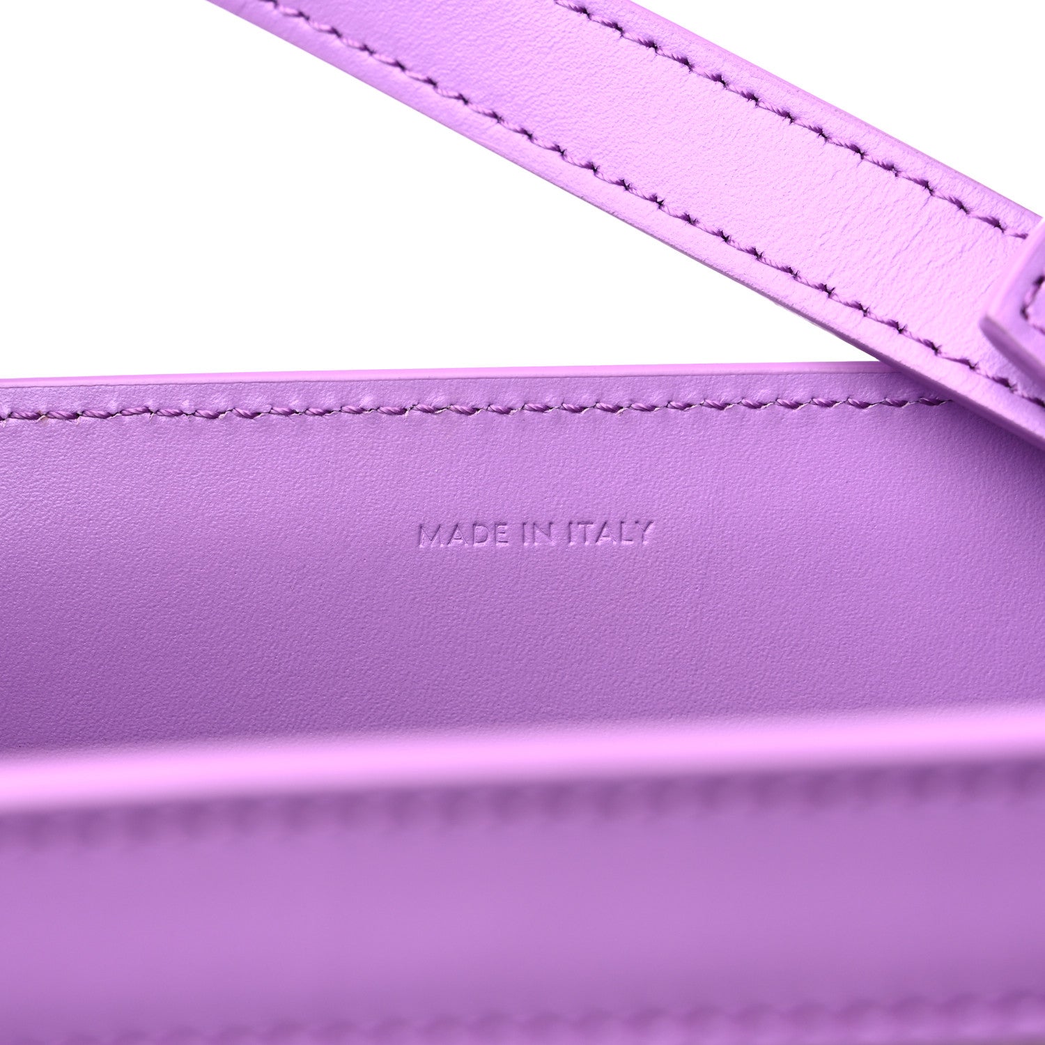 Celine Canvas Calfskin Logo Print Small Vertical Cabas Lilac 9 of 10