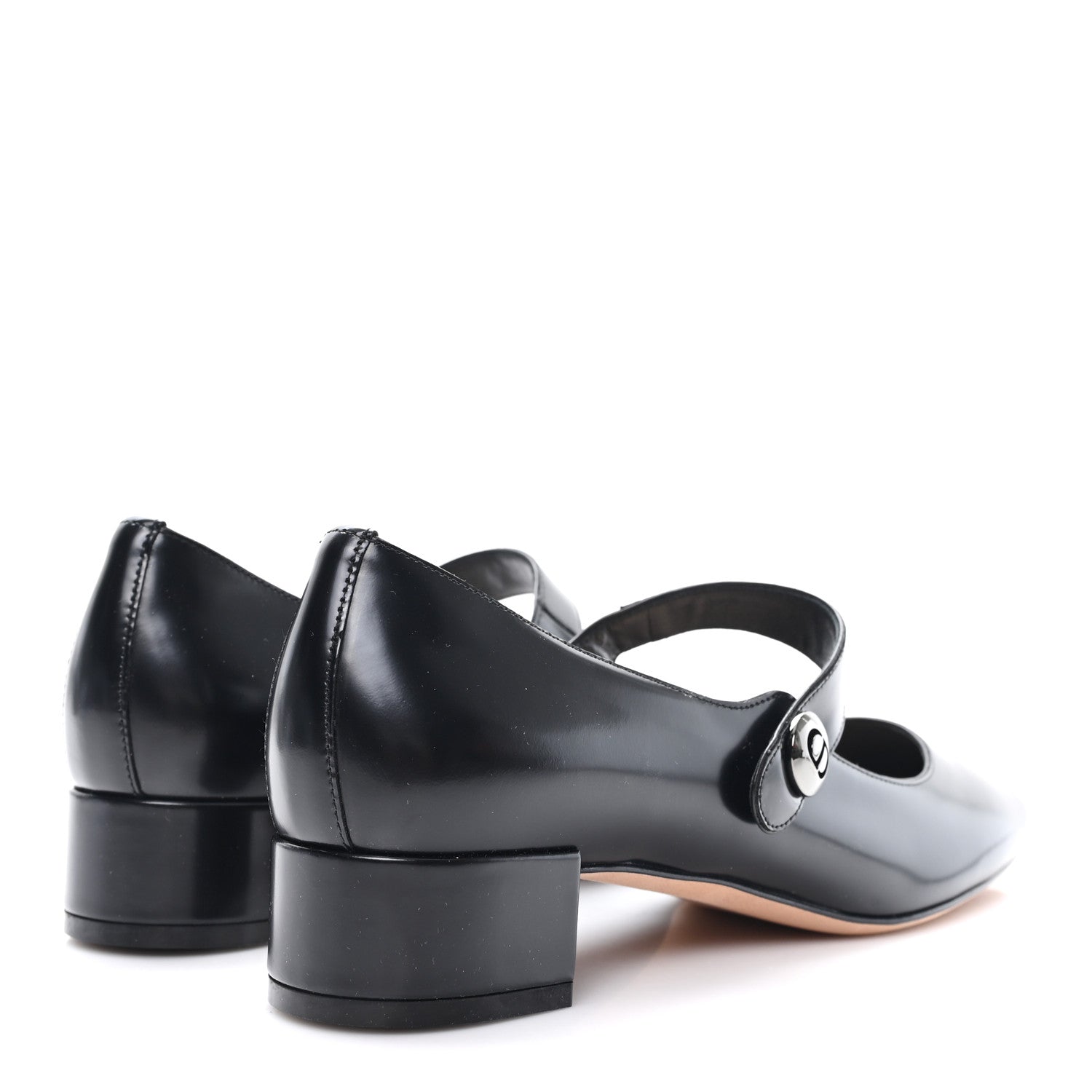 Christian Dior Brushed Calfskin Uniform 30mm Pumps 39 Black 5 of 9