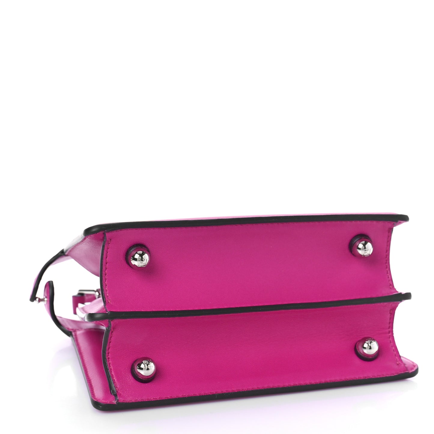 Shiny Nappa Petite Peekaboo I SEE U Satchel Magenta