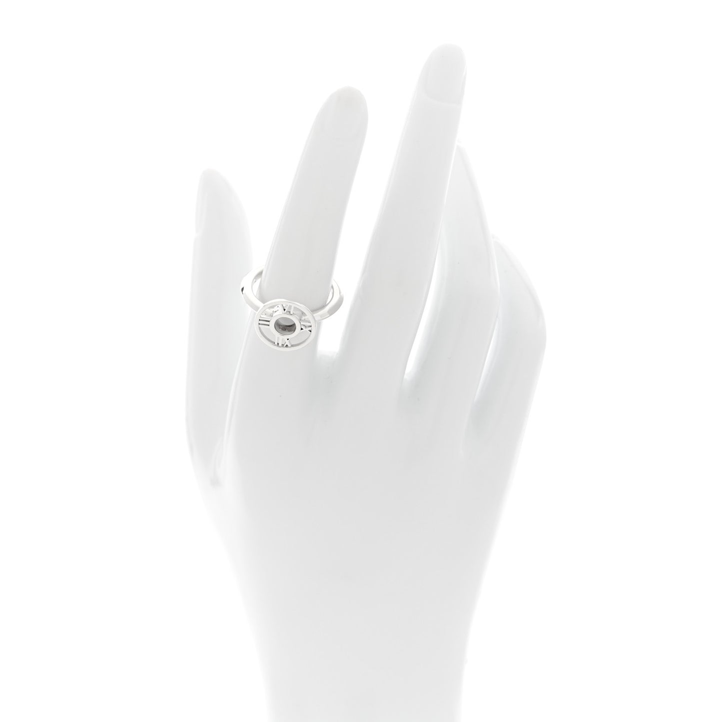Sterling Silver Atlas Round Medallion Ring 53 6.5