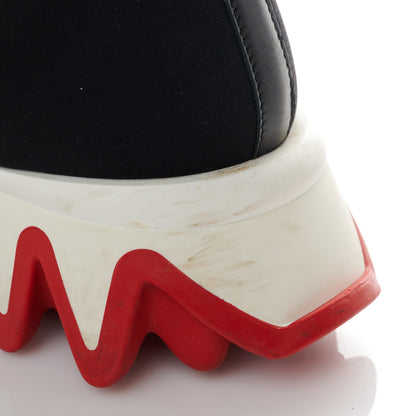 Christian Louboutin Neoprene Tiketa Flat Sneakers 39 Black 9 of 9