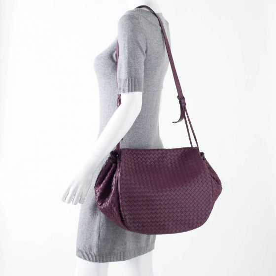 Nappa Intrecciato Shoulder Bag Opera