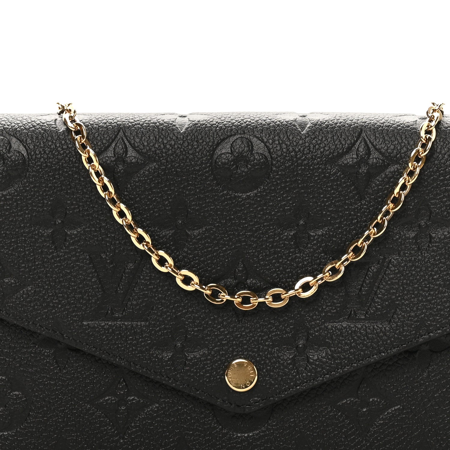 Louis Vuitton Empreinte Pochette Felicie Chain Wallet Black 8 of 10