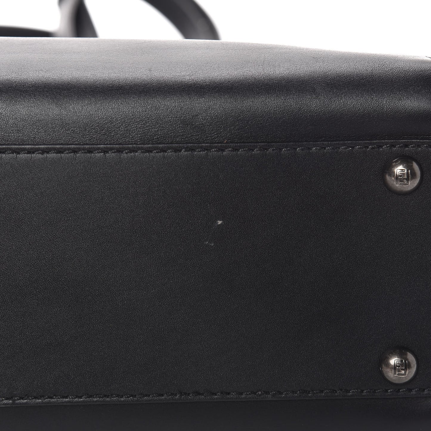 Vitello Suede Medium Peekaboo Iconic Satchel Black