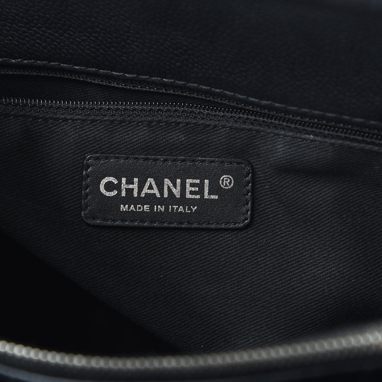 Caviar Quilted Grand Shopping Tote GST Black