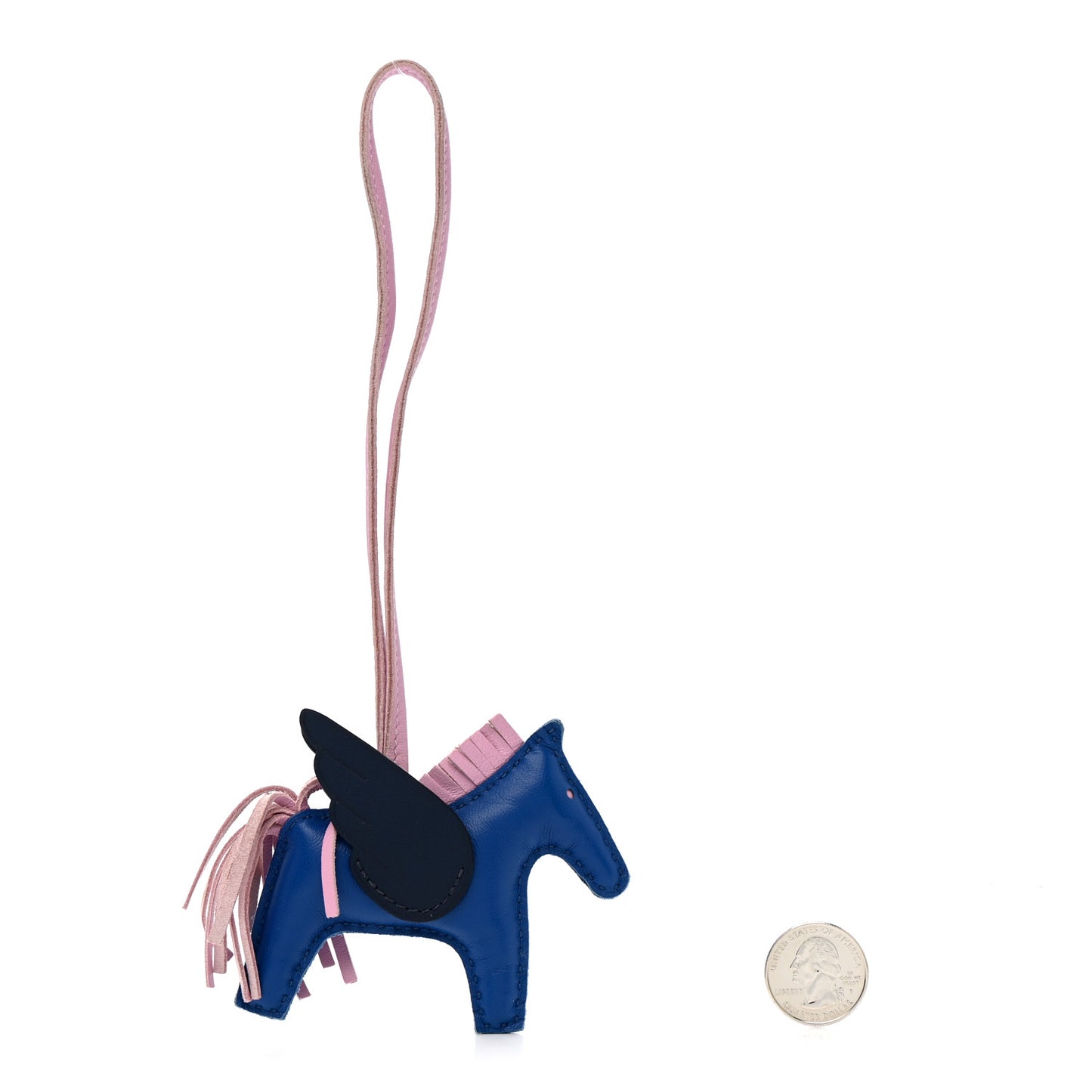 Milo Lambskin Grigri Rodeo Pegase Horse Bag Charm PM Bleu France Mauve Sylvestre Bleu Saphir