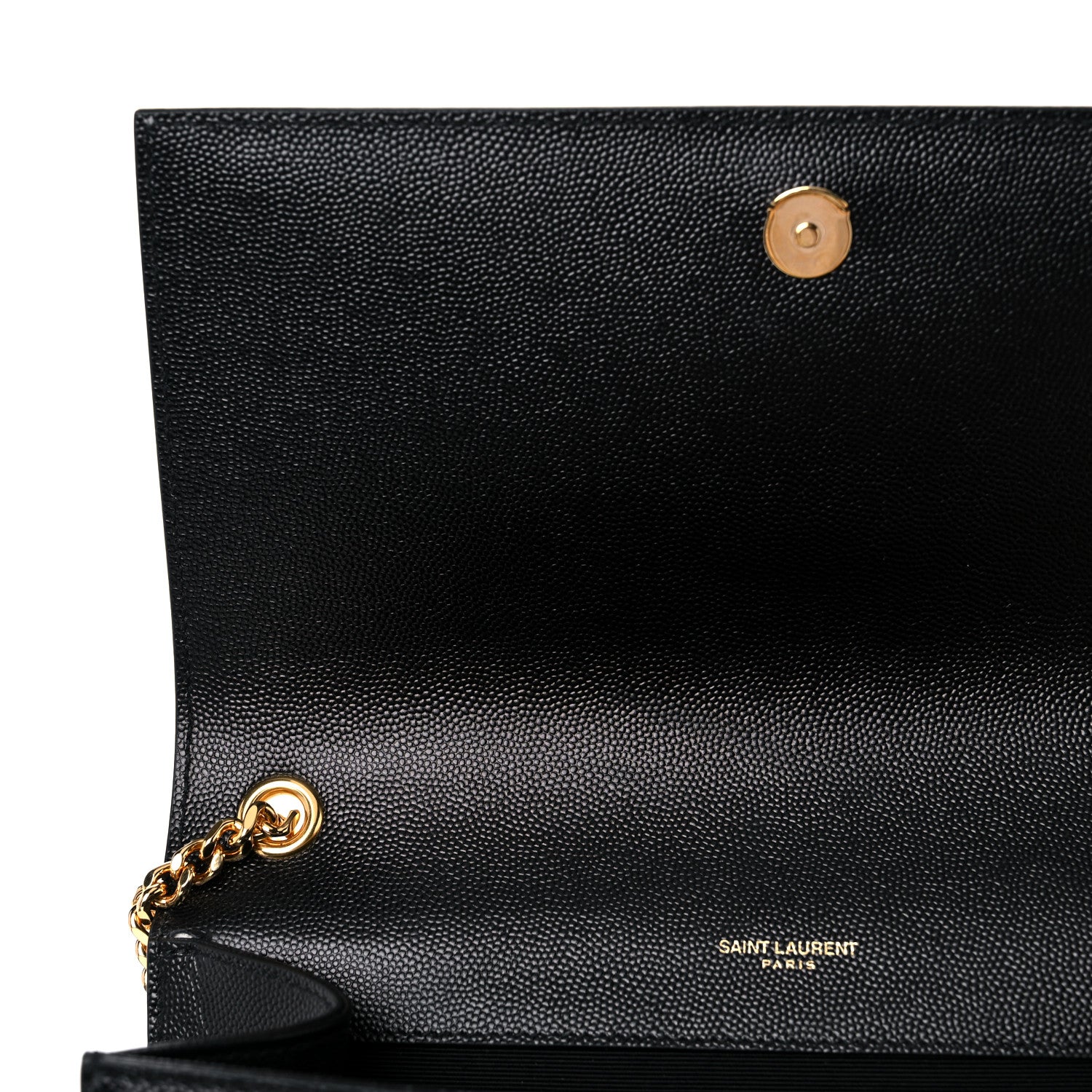Saint Laurent Grain De Poudre Medium Classic Monogram Kate Satchel Black 13 of 15