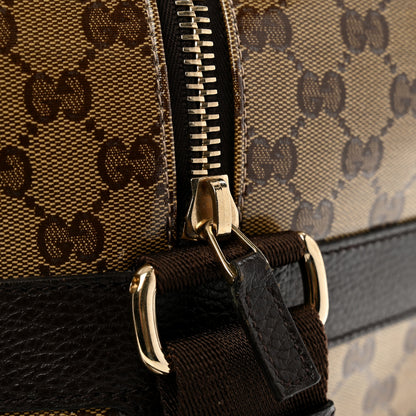 Gucci Crystal Monogram Web Large Carry On Duffle Bag Brown 13 of 13