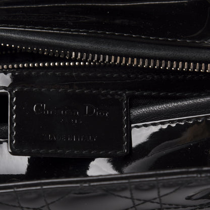 Christian Dior Patent Cannage Medium Lady Dior Black 8 of 10