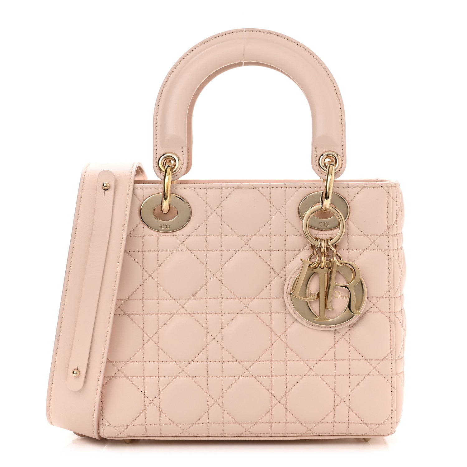 Christian Dior Lambskin Cannage Small My ABCDior Lady Dior Blush 1 of 9