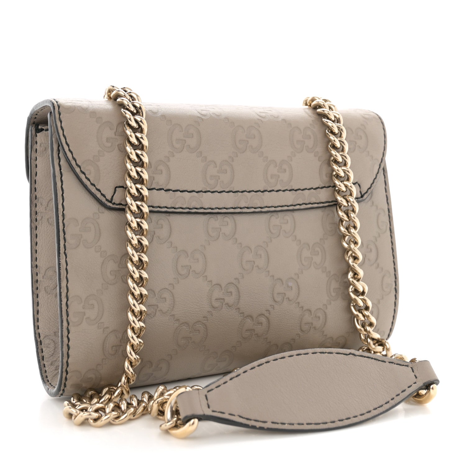 Gucci Guccissima Mini Emily Chain Shoulder Bag Storm Grey 3 of 15
