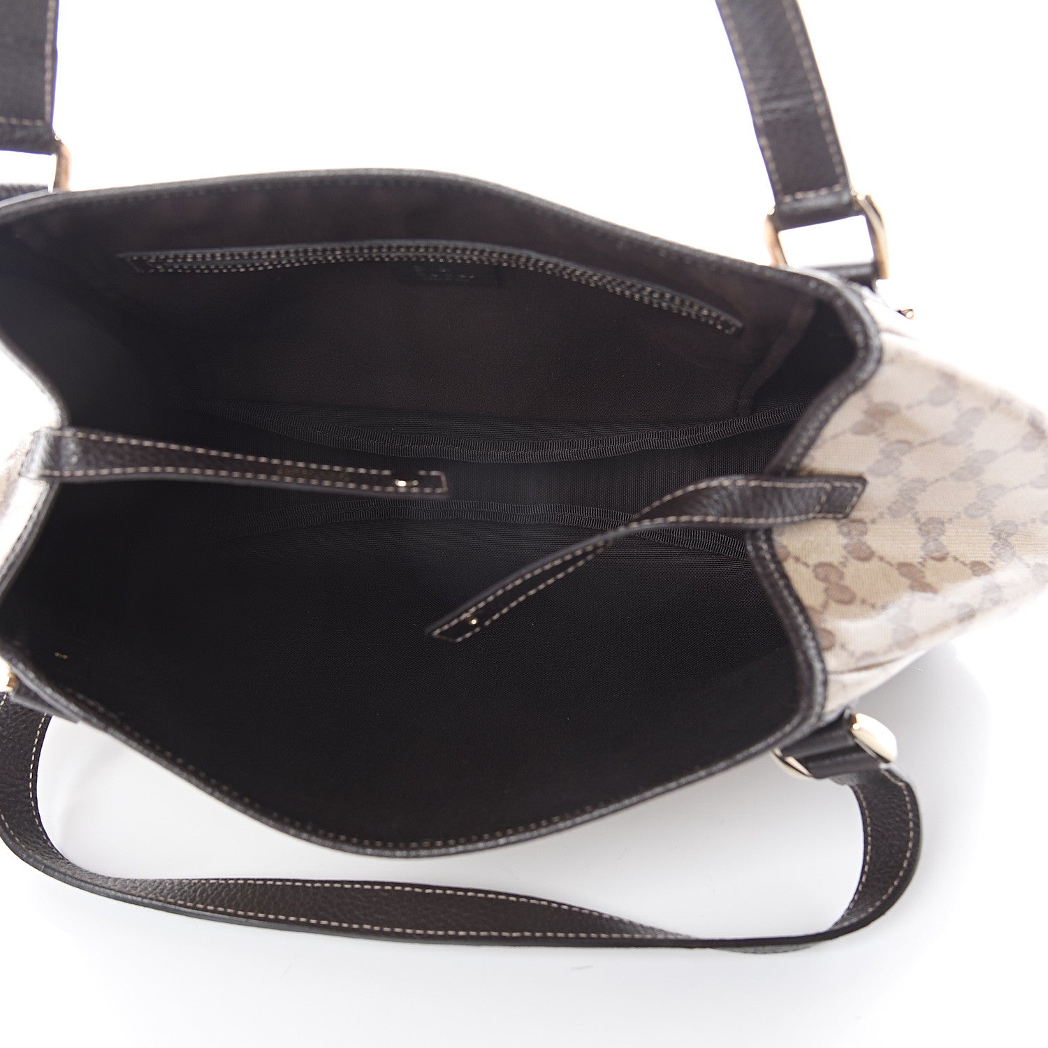 Gucci Crystal Monogram Medium Abbey Shoulder Bag Dark Brown 4 of 8