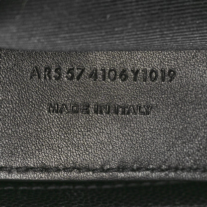 Saint Laurent Grain De Poudre Medium West Hollywood Monogram Fold-Over Black 8 of 13