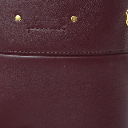 Chloe Smooth Calfskin Mini Roy Bucket Bag Plum Purple 13 of 18