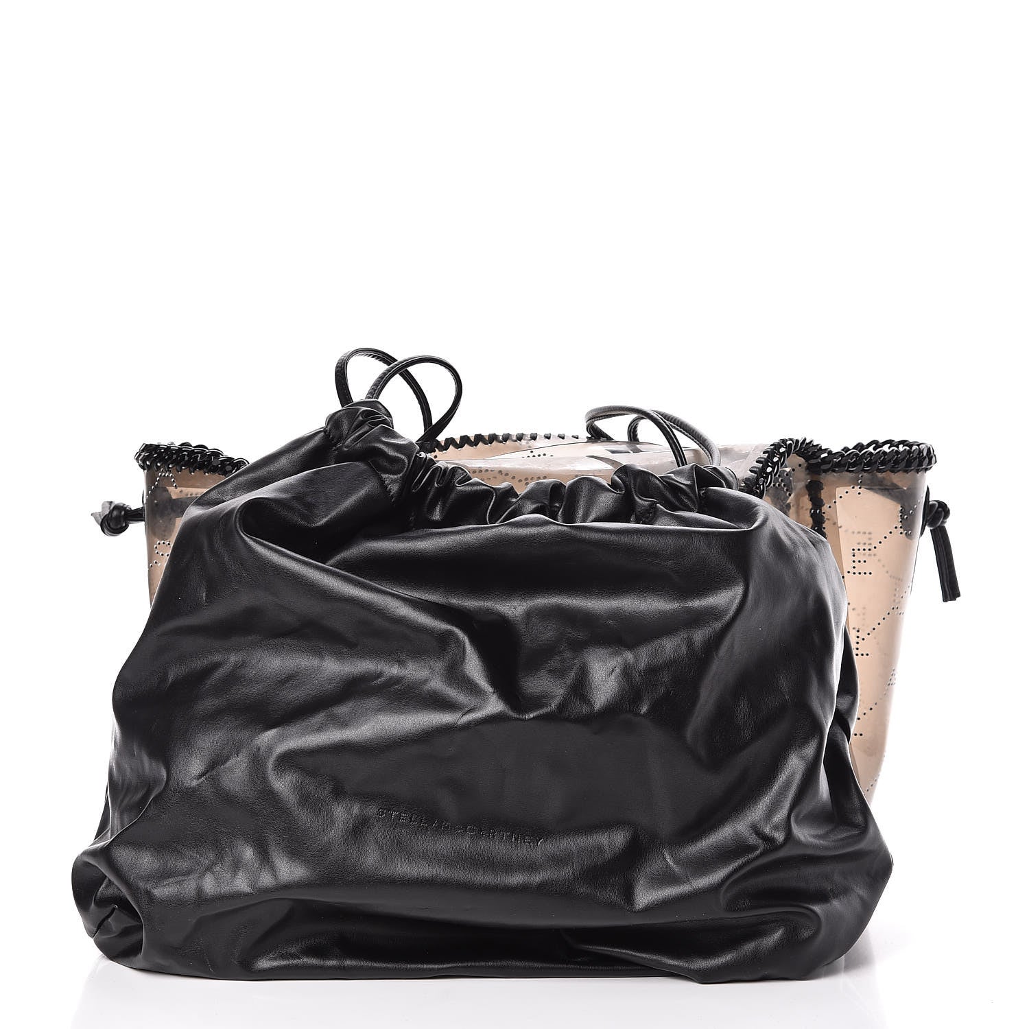 Stella McCartney PVC Monogram Falabella Reversible Tote Black 3 of 12