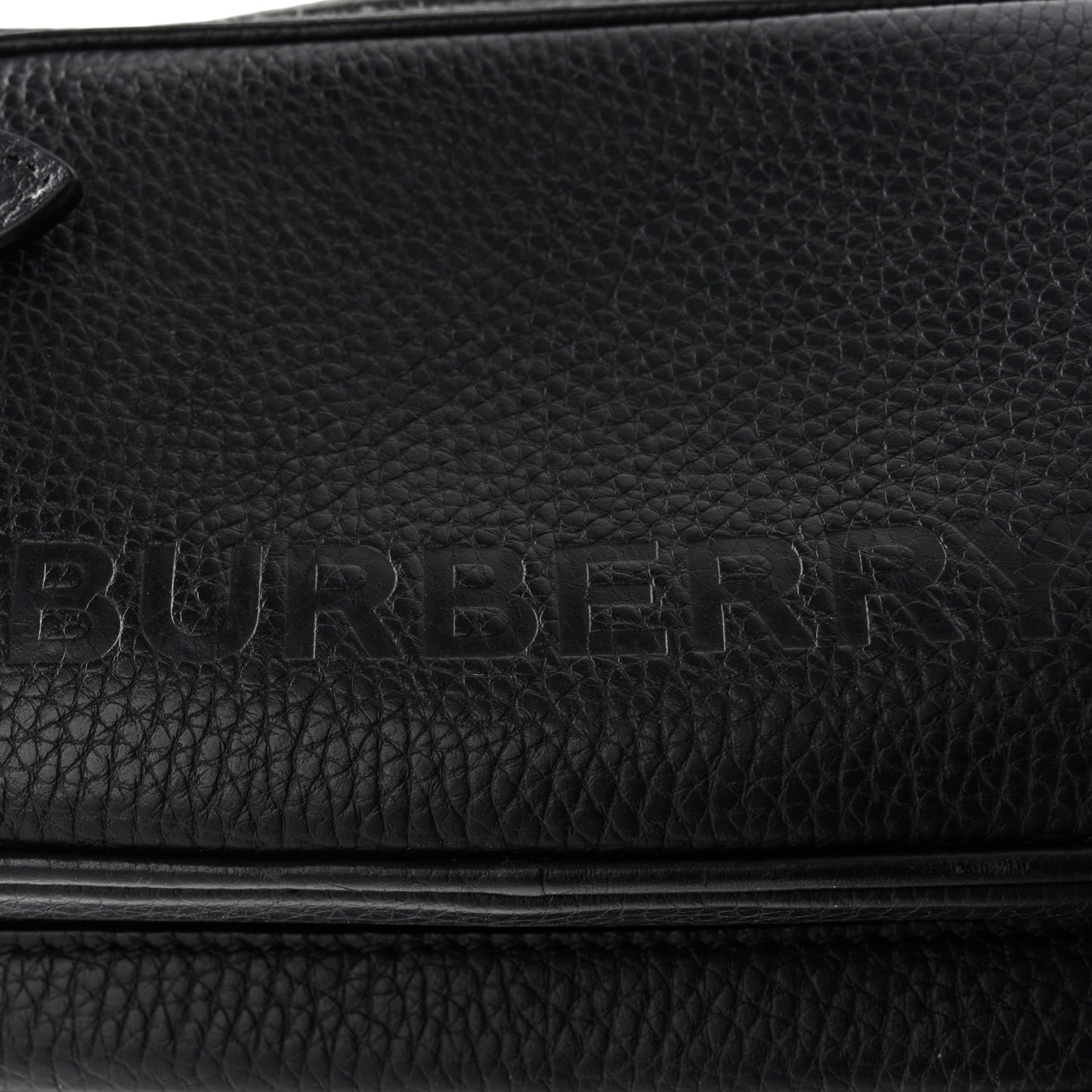 Grained Calfskin Small Camera Bag Black