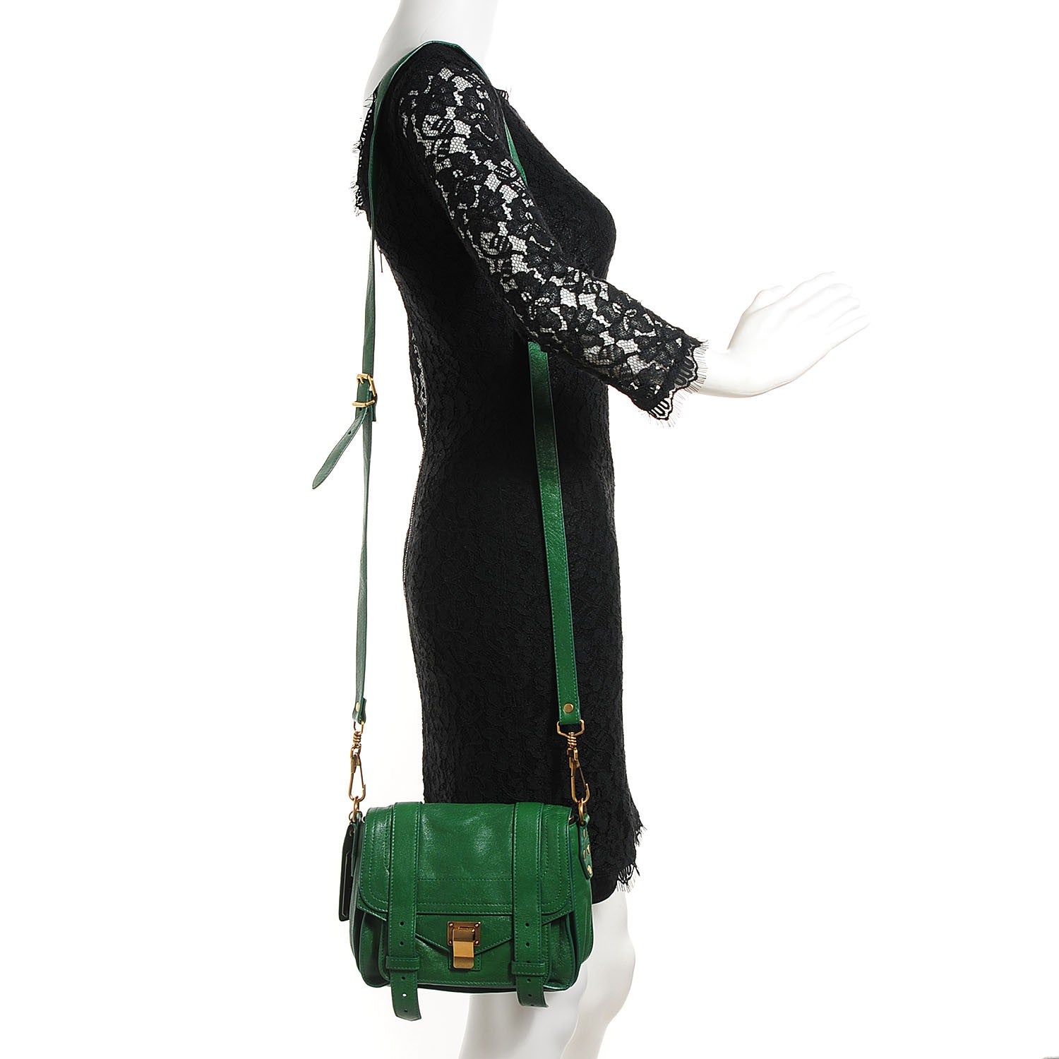 Proenza Schouler Lambskin PS1 Pouch Messenger Bag Watermelon 2 of 16