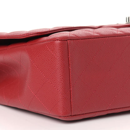 Chanel Caviar Quilted Maxi Single Flap Red 8 of 9