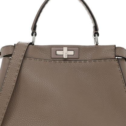 Fendi Cuoio Romano Selleria Medium Peekaboo Iconic Satchel Corda 8 of 10