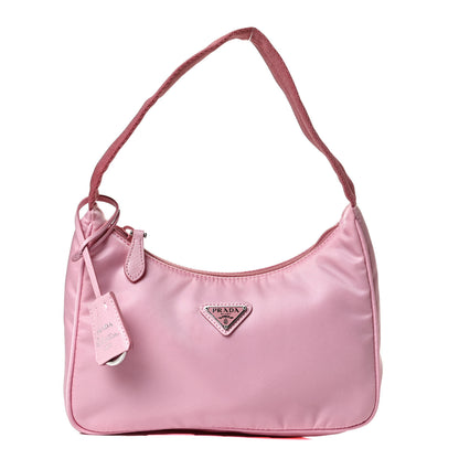 Prada Tessuto Nylon Saffiano Mini Re-Edition 2000 Bag Rosa 1 of 15