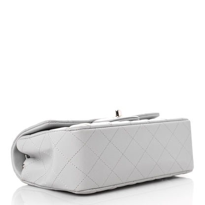 Chanel Lambskin Quilted Mini Rectangular Flap Grey 4 of 9