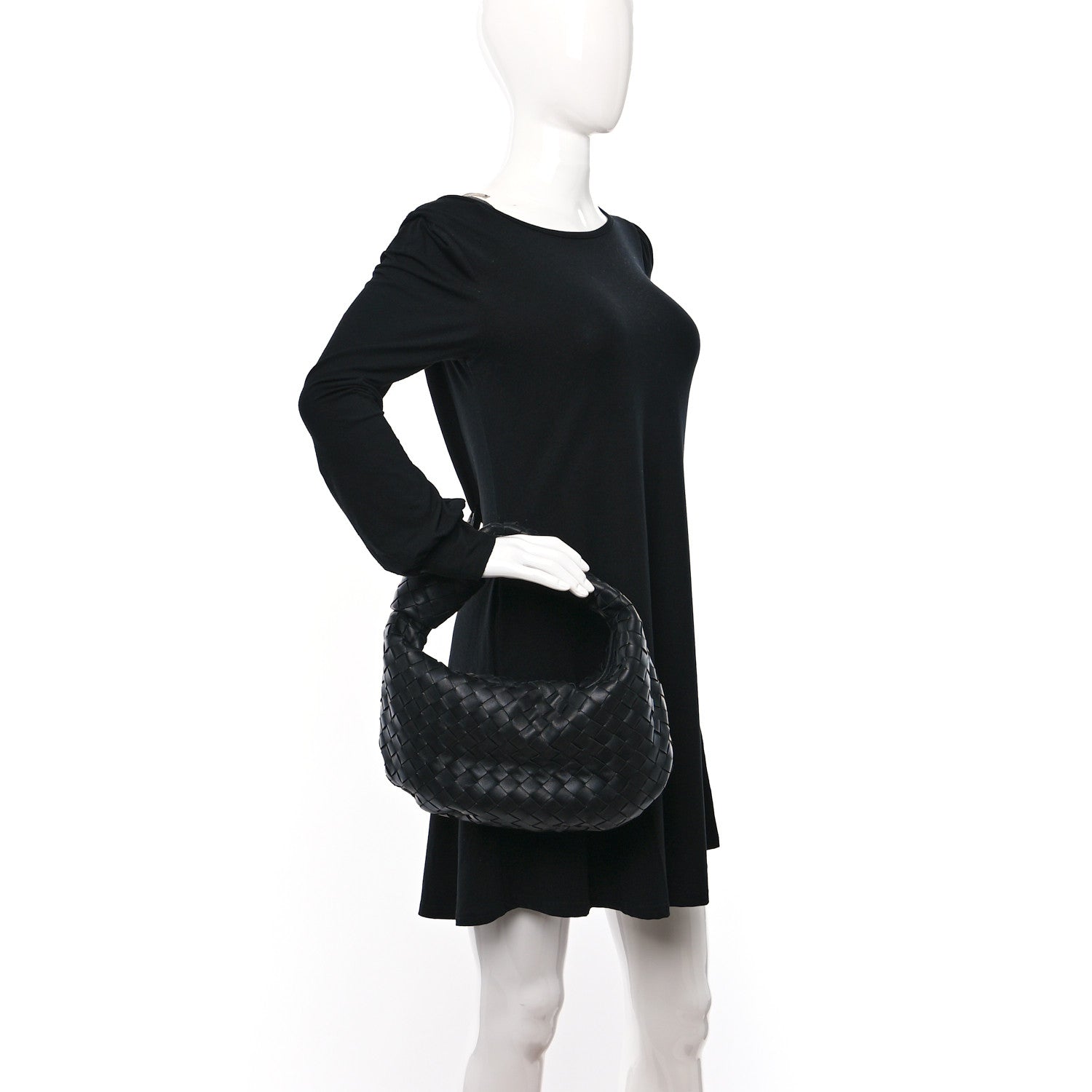 Bottega Veneta Nappa Intrecciato Teen Jodie Hobo Black 2 of 8