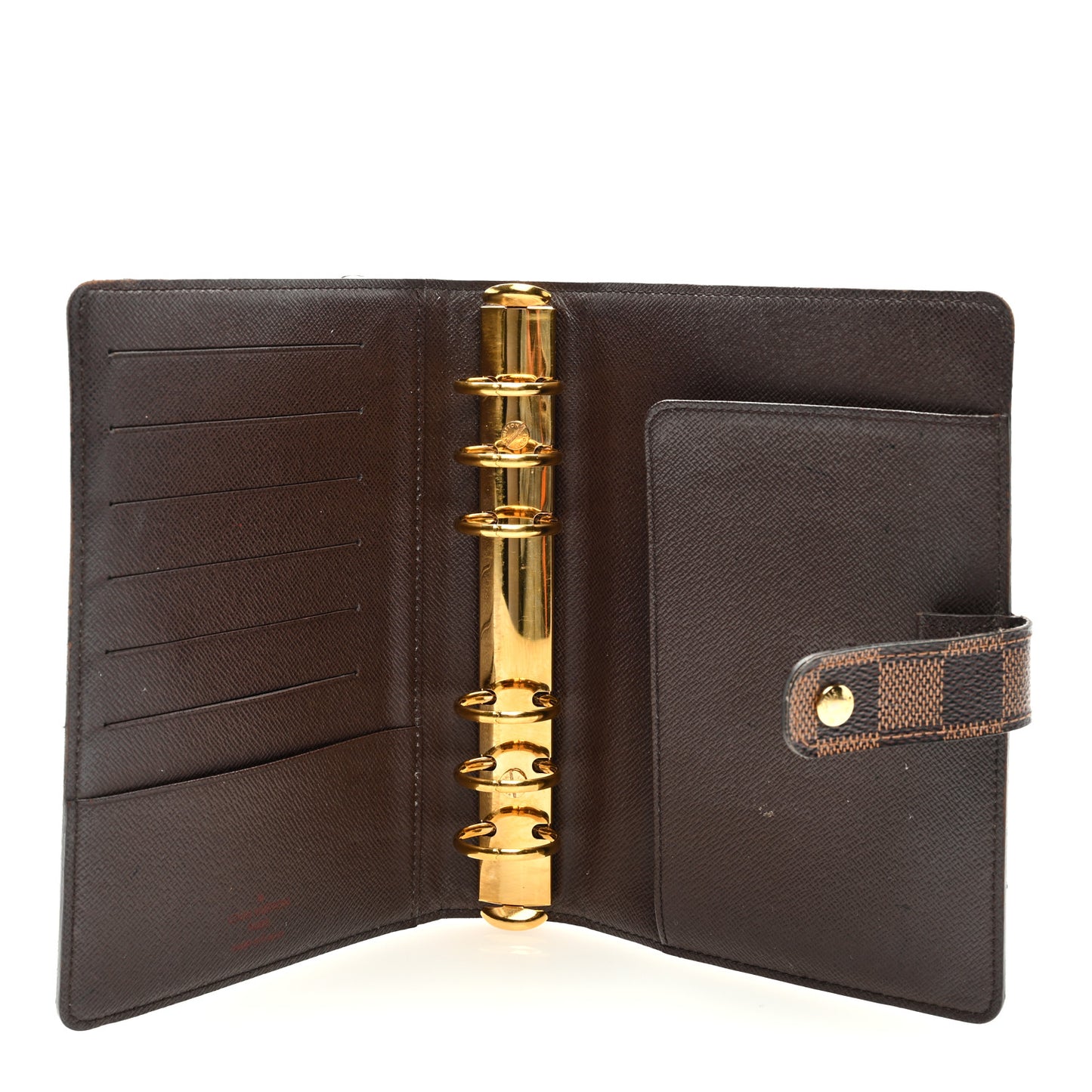 Damier Ebene Medium Ring Agenda Cover