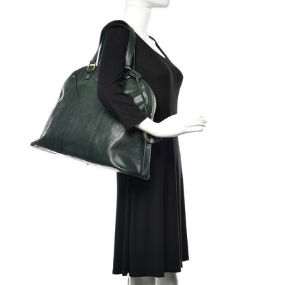 Saint Laurent Calfskin Oversized Muse Green 2 of 10
