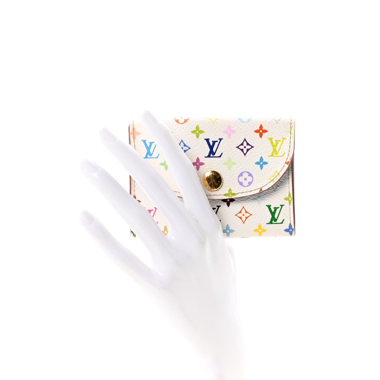 Louis Vuitton Monogram Multicolor Business Card Holder White Raisin 2 of 6