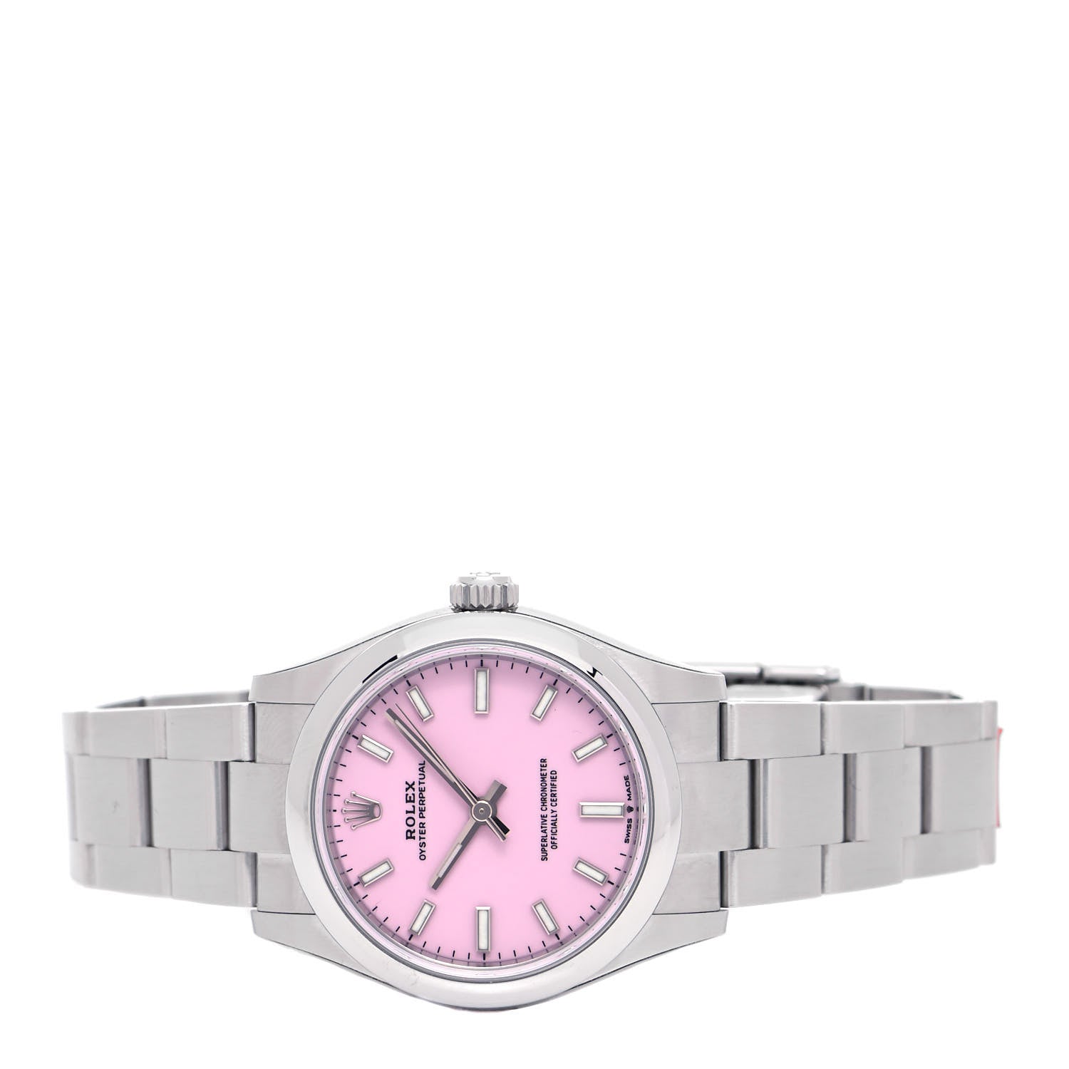 Rolex Stainless Steel 31mm Oyster Perpetual Watch Candy Pink 277200 2 of 5