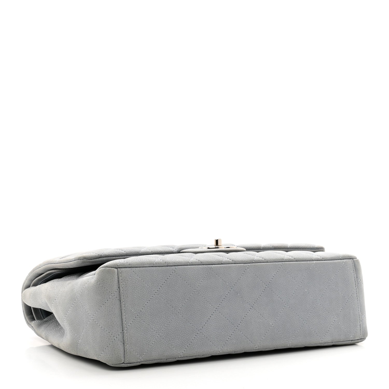 Chanel Iridescent Caviar Quilted Maxi Double Flap Grey 4 of 11