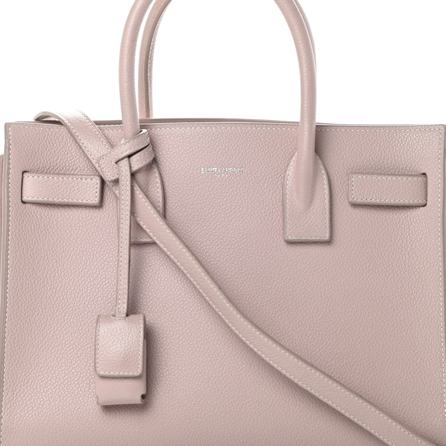 Grained Calfskin Baby Sac De Jour Antique Rose