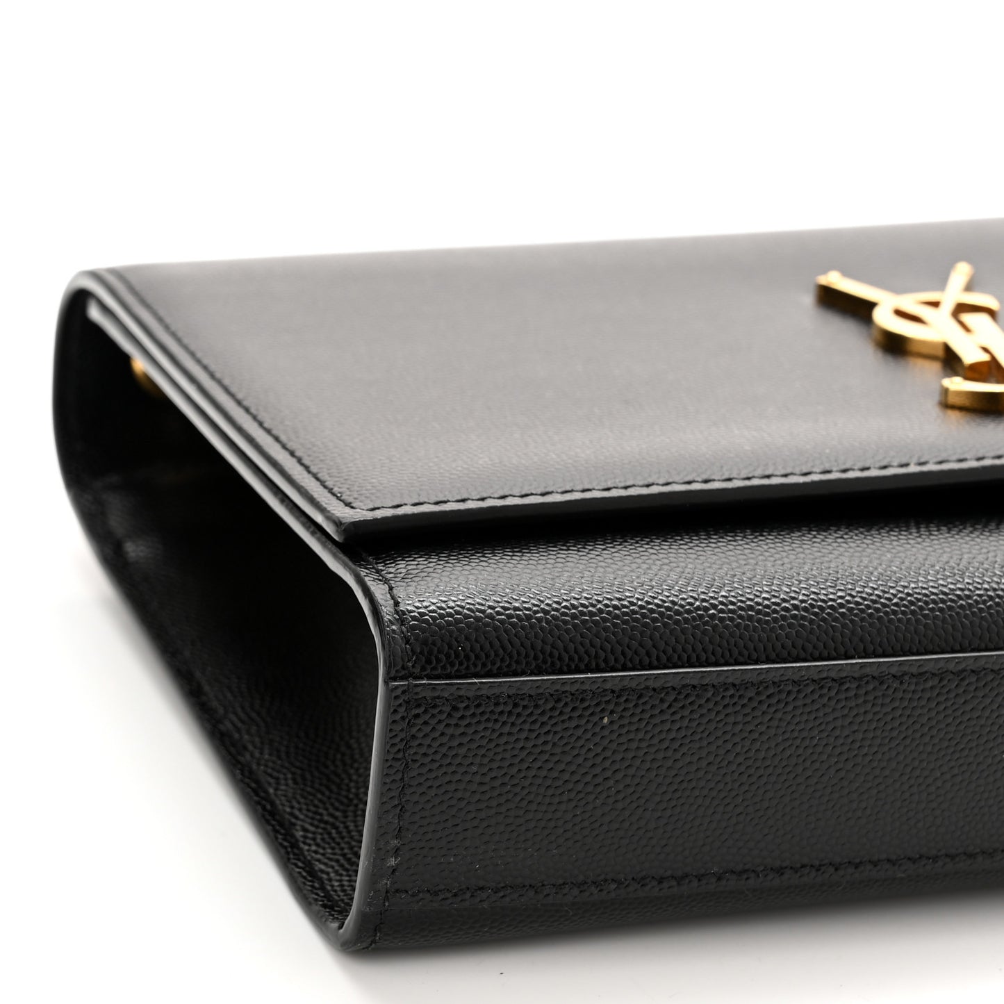 Grain De Poudre Medium Classic Monogram Kate Satchel Black