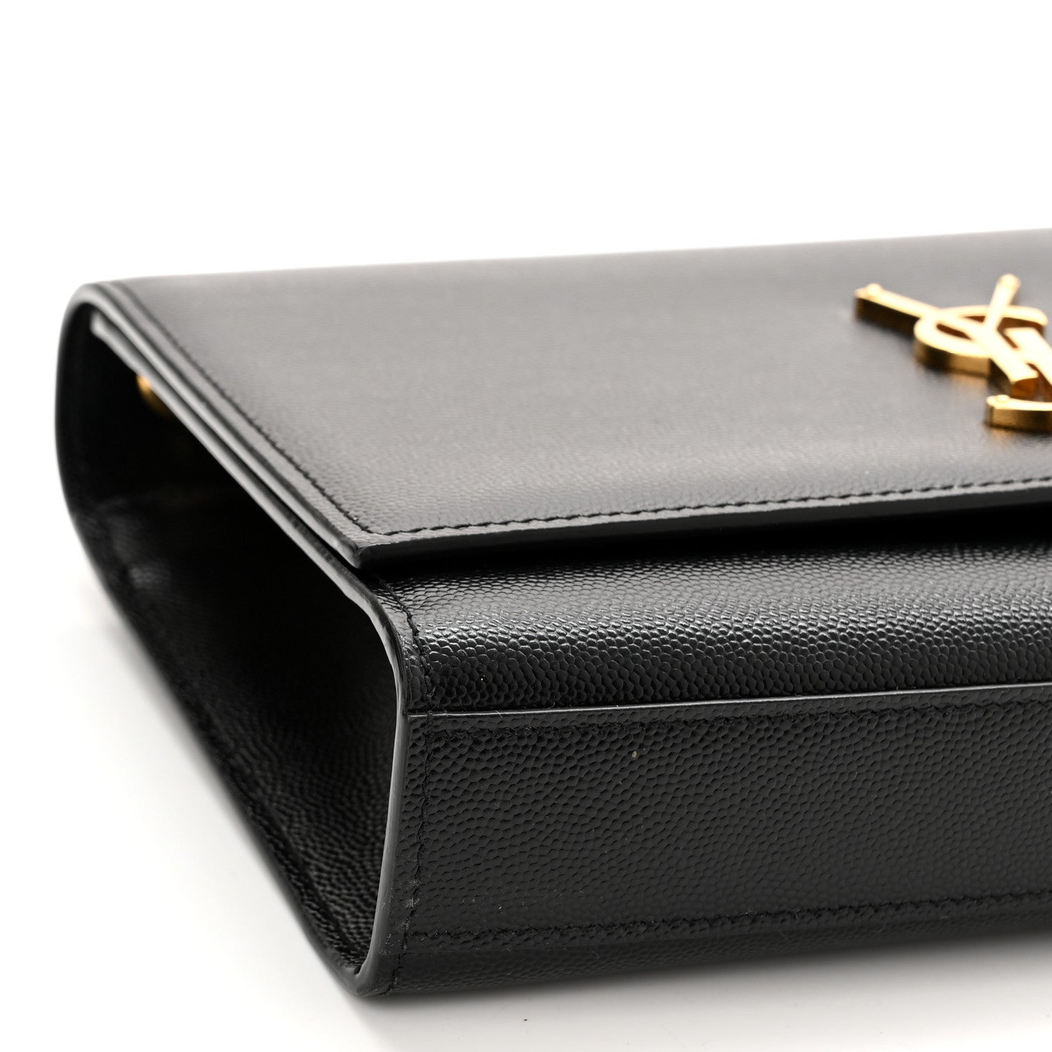 Saint Laurent Grain De Poudre Medium Classic Monogram Kate Satchel Black 8 of 11
