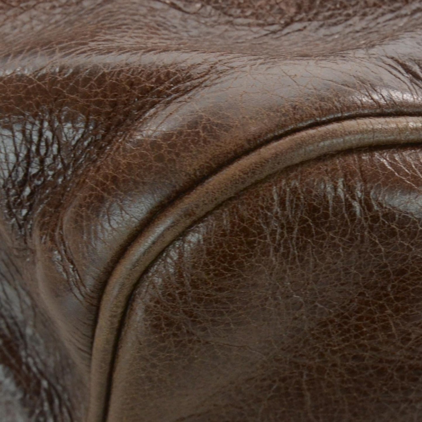 Leather Vitello Lux Bow Bag Brown