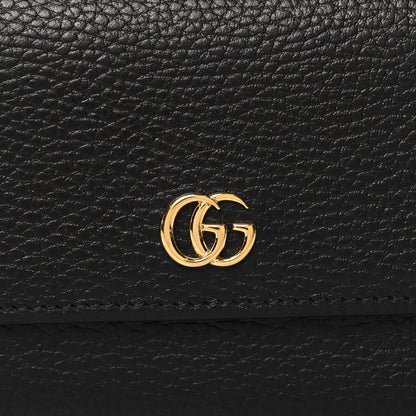 Gucci Dollar Calfskin GG Marmont Continental Wallet Black 8 of 8