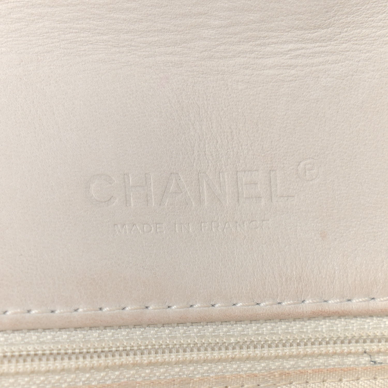 Chanel Lambskin Chocolate Bar 5 Chain Flap White 6 of 11