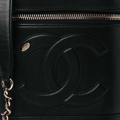 Chanel Lambskin Timeless Vanity Cosmetic Case Black 8 of 10