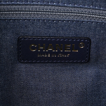 Chanel Calfskin Stitched Maxi Logo Bowling Bag Black 6 of 8