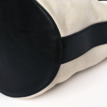 Celine Canvas Large Bucket Bag Black White 9 of 13