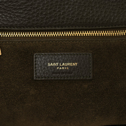 Saint Laurent Grained Deerskin Bea Tote Musk 6 of 10